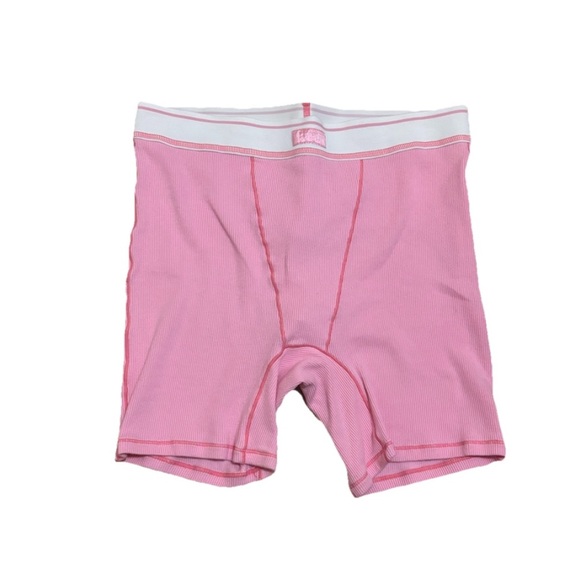SKIMS Pants - SKIMS Soft Lounge Cotton Boxer Shorts Cotton Candy/Light Pink Medium New W Tags